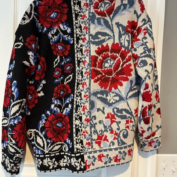 FARM Rio Black Mixed Valentina V Neck Knit Cardigan - Picture 8 of 13